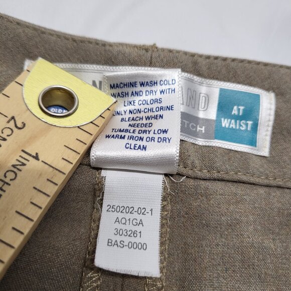 Old Navy Dress Pants Essential Stretch Womens Size 18 At Waist Raw Hem Pockets - Picture 5 of 16